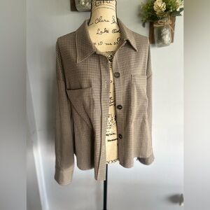 Dress Fórum los ángeles shacket hi-lo hem oversized pockets lagenlook